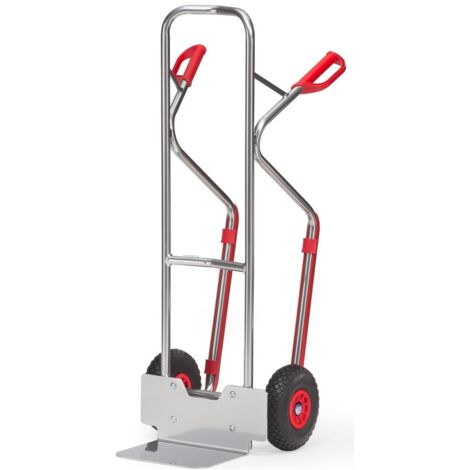 Fetra Alukarre Höhe 1300mm Schaufel 250x320mm mit Kunststoff-Gleitkufen und Polyurethanbereifung