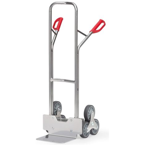 Fetra Aluminium-Treppenkarre, mit dreiarmigen Radsternen, Schaufelbreite 320mm