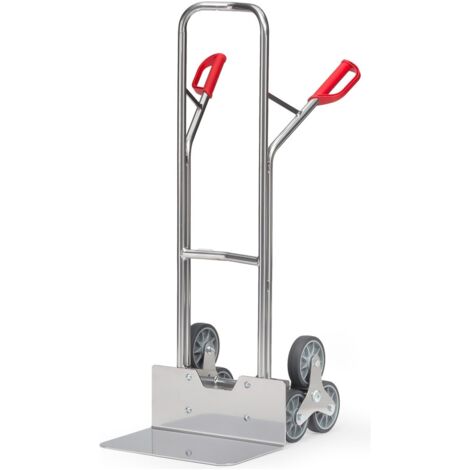Fetra Aluminium-Treppenkarre, mit dreiarmigen Radsternen, Schaufelbreite 480mm