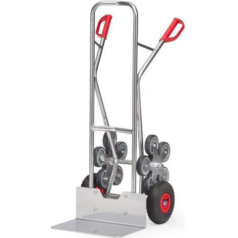Fetra Aluminium-Treppenkarre, mit fünfarmigen Radsternen, Schaufelbreite 480mm
