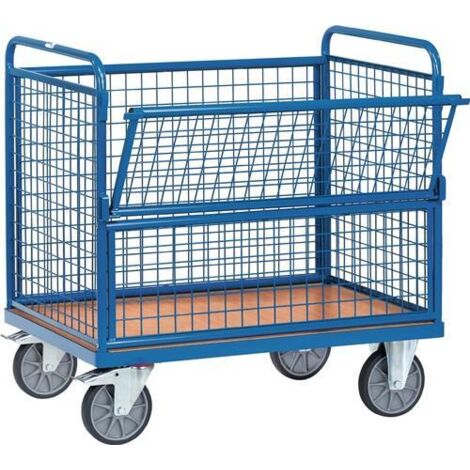 Fetra Drahtkastenwagen mit Wänden aus Drahtgitter 1000x700mm