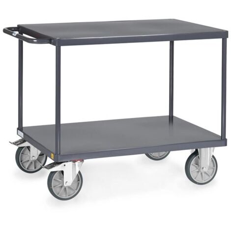 Fetra ESD Tischwagen Stahlblech Plattformen bündig Ladefläche 850x500mm
