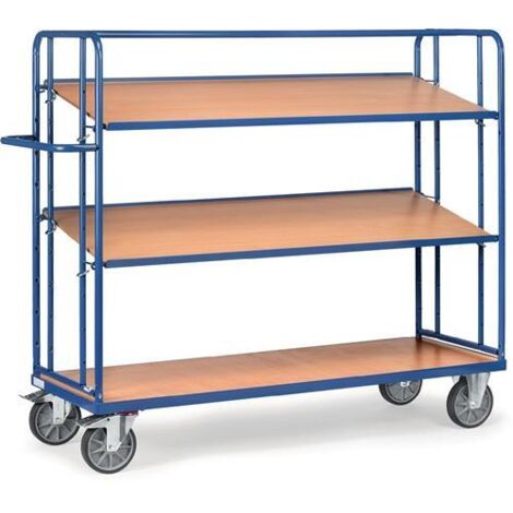 Fetra Etagenwagen mit 2 losen Böden aus Holz, Höhe 1560 mm 1250x610