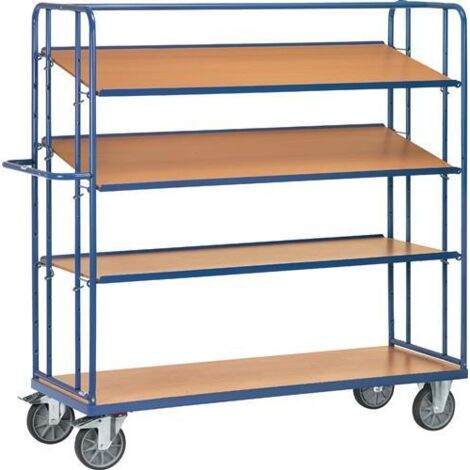 Fetra Etagenwagen mit 3 losen Böden aus Holz, Höhe 1800 mm 1250x610