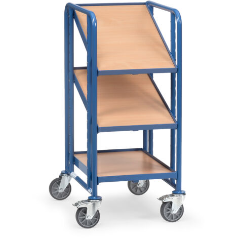 Fetra Eurokastenwagen mit 3 Holzwerkstoffplatten für je 1 Eurokasten