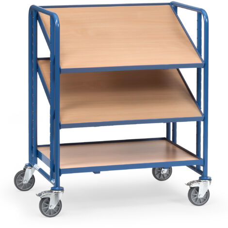 Fetra Eurokastenwagen mit 3 Holzwerkstoffplatten für je 2 Eurokästen
