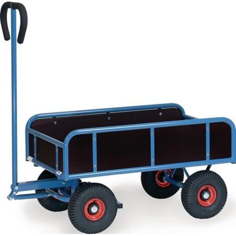 Fetra Handwagen mit 4 Wänden, 945x545 mm Ladefläche, 400kg Tragkraft