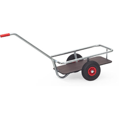 Fetra Handwagen mit Boden 700x400mm für Aussenbereich Luftbereifung