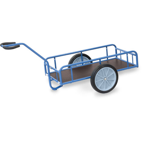 Fetra Handwagen mit Geländer 250mm hoch 1145x545mm Ladefläche Vollgummibereifung