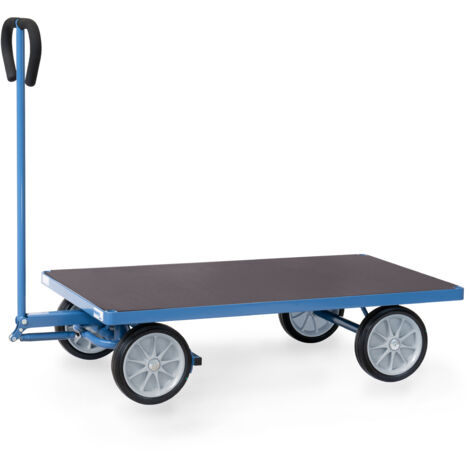 Fetra Handwagen mit Plattform Vollgummibereifung, 1260x700 mm Ladefläche