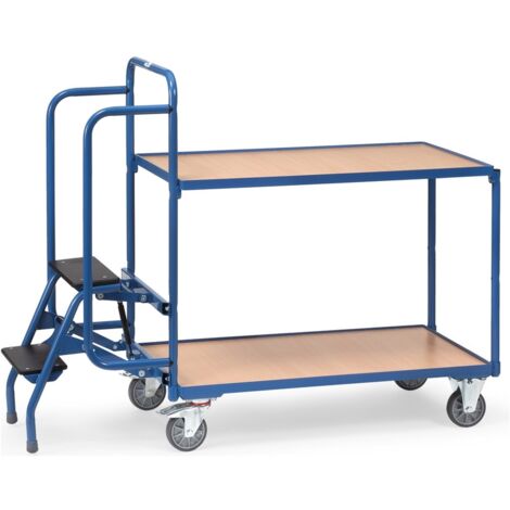 fetra Kommissionierwagen, Ladefläche 1000 x 600 mm, 2 Böden, Gesamthöhe 1155 mm