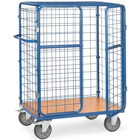 fetra Paketwagen mit Dach, 730 x 1552 x 1169 mm (BxHxL), Ladefläche 1000 x 700 mm