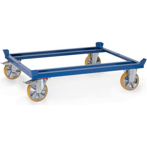 Fetra Paletten-Fahrgestell für Gitterboxen und Flachpaletten 1200 x 1000 mm