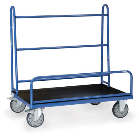 Fetra Plattenwagen mit festen Rohrbügeln 1270x535 mm Ladefläche mit Riefengummi
