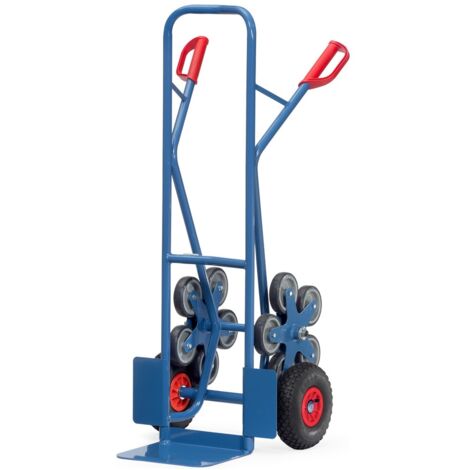 Fetra Stahlrohr-Treppenkarre, mit fünfarmigen Radsternen, Schaufelbreite 320mm