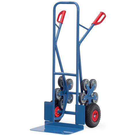 Fetra Stahlrohr-Treppenkarre, mit fünfarmigen Radsternen, Schaufelbreite 480mm