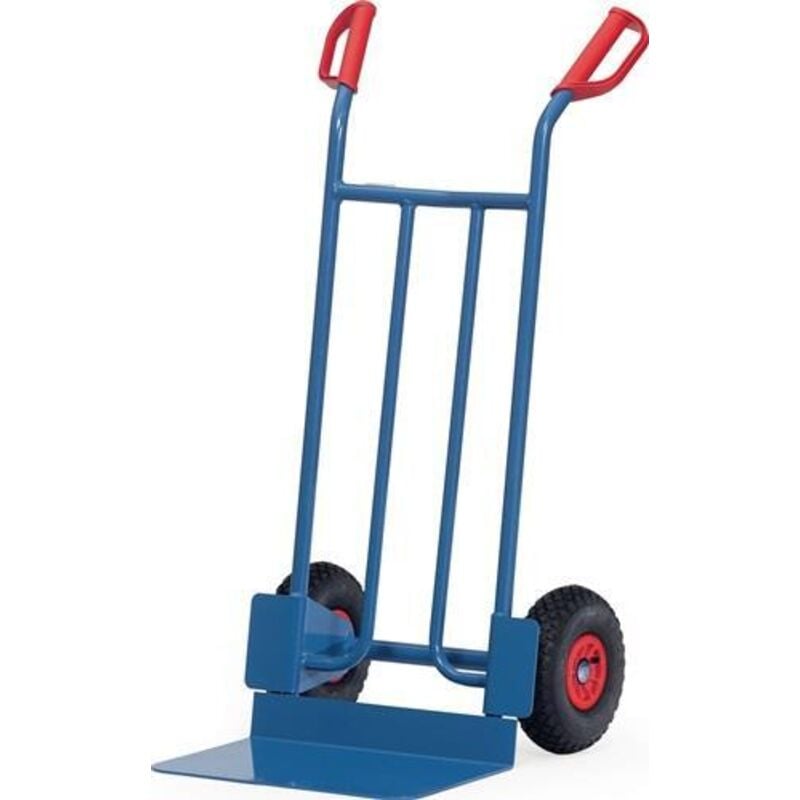 Image of Sackkarre Schaufel-L300xB480mm H.1150mm Trgf.250kg Luft-Bereifung blau Fetra