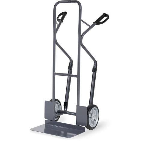 Fetra Stahlrohrkarre Höhe 1300 mm Schaufel 300x480mm 300kg Tragkraft mit ESD-Vollgummibereifung
