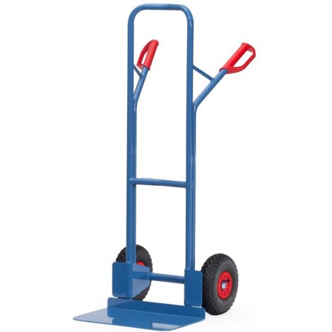 Fetra Stahlrohrkarre Höhe 1300 mm, Schaufel 300x480mm Luftbereifung