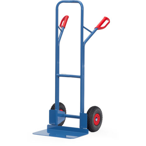Fetra Stahlrohrkarre Höhe 1300 mm, Schaufel 300x480mm Polyurethanbereifung