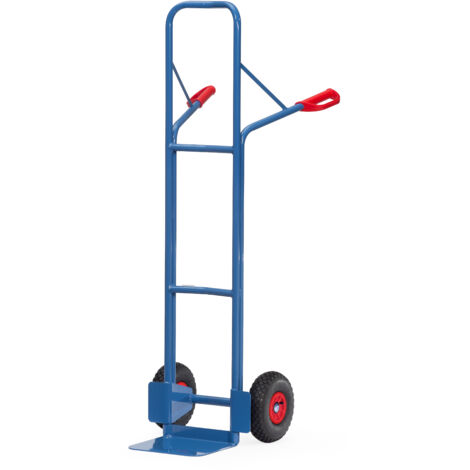 Fetra Stahlrohrkarre Höhe 1600 mm, Schaufel 250x320mm Luftbereifung