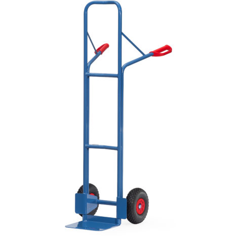 Fetra Stahlrohrkarre Höhe 1600 mm, Schaufel 250x320mm Polyurethanbereifung