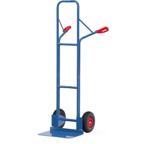 Fetra Stahlrohrkarre Höhe 1600 mm, Schaufel 300x480mm Luftbereifung