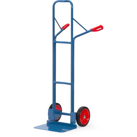 Fetra Stahlrohrkarre Höhe 1600 mm, Schaufel 300x480mm Vollgummibereifung