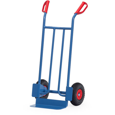 Fetra Stahlrohrkarre mit Polyurethanbereifung Höhe 1150 mm, Schaufel 150x400mm