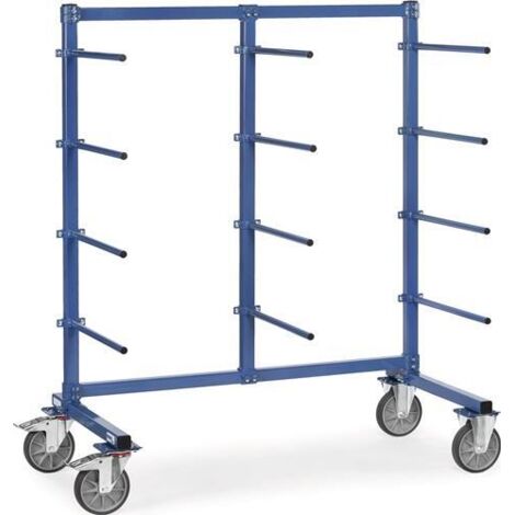 Fetra Tragarmwagen 1200x800mm, 12 Tragarme einseitig ohne PVC-Schlauch überzogene Tragarme
