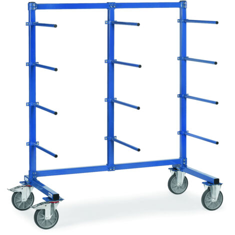 Fetra Tragarmwagen 2000x800mm, 12 Tragarme einseitig mit PVC-Schlauch überzogene Tragarme