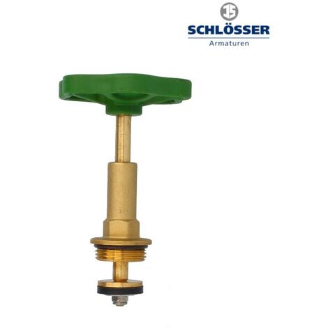 Fettkammer-Oberteil für Freistromventile 1 1/4, Messing mit Handrad, lange Ausführung