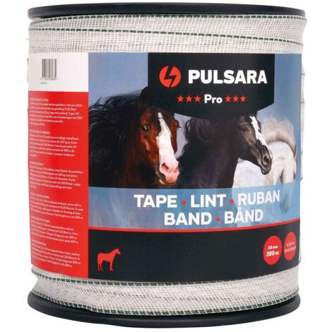 Fettuccia Pro 40mm con 10 conduttori in acciaio inox da 0,28 bobina da 200m colore bianco