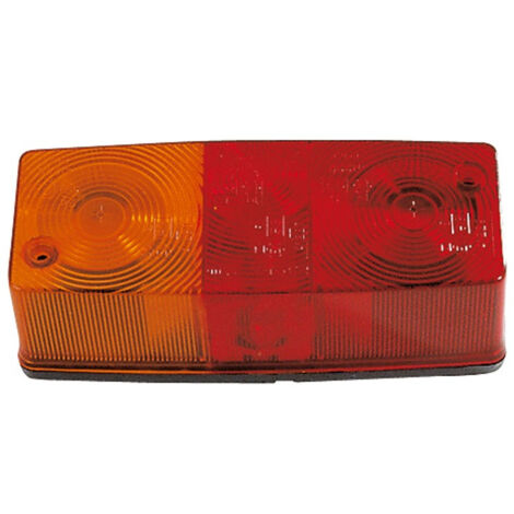 Feu 3 fonctions gauche/droit 12V – Clignotant, stop, veilleuse – Dimensions 158x63x50mm – Cosses plates 6,35mm – CEA