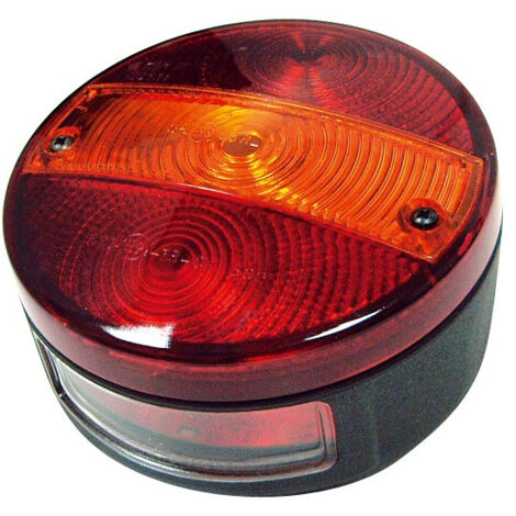 Feu 4 fonctions 12/24V pour poids lourd – Clignotant, stop, veilleuse, éclairage plaque – Diamètre 140mm, épaisseur 75mm – SIM