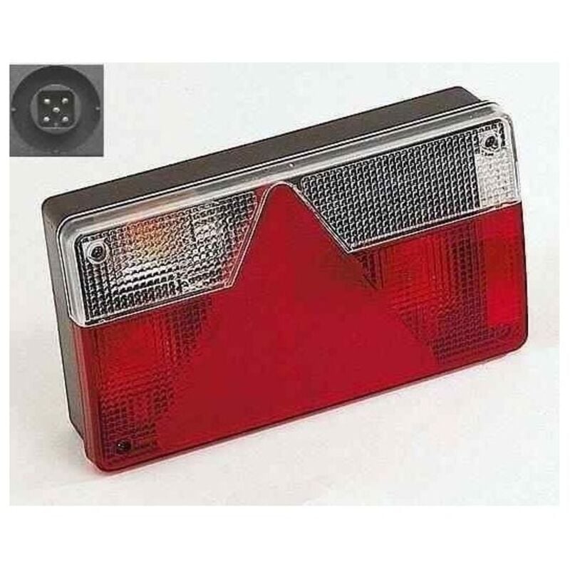 Aj.ba - Feu ajba FP82 gauche 6 fonctions pour remorque