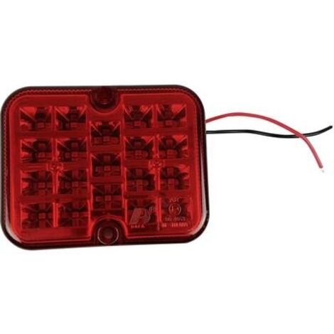 Feu antibrouillard arrière LED 12V rouge – Boîtier étanche – 19 LED – Installation facile avec vis fournies – 20216 – Berger & Schröter