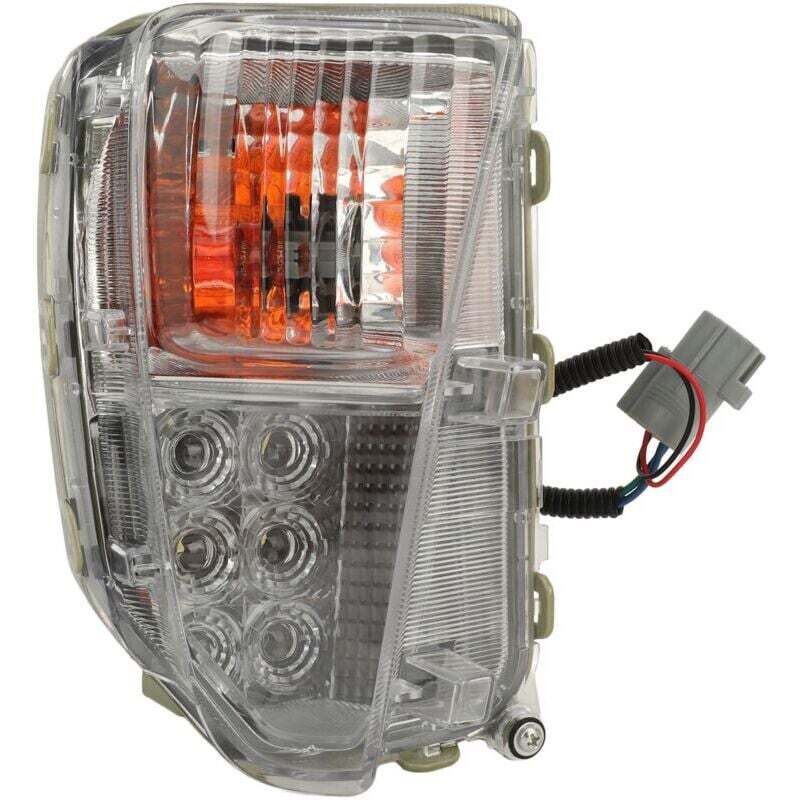 Basetbl - Feu antibrouillard avant avec lentille transparente, clignotant étanche, phare antibrouillard de remplacement pour Toyota Prius 2012 à 2015