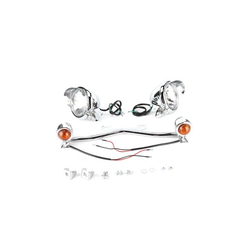 SNQ - Feu antibrouillard Clignotant Clignotant Support de phare antibrouillard Accessoire de moto Clignotants à led Clignotant de moto adapté pour