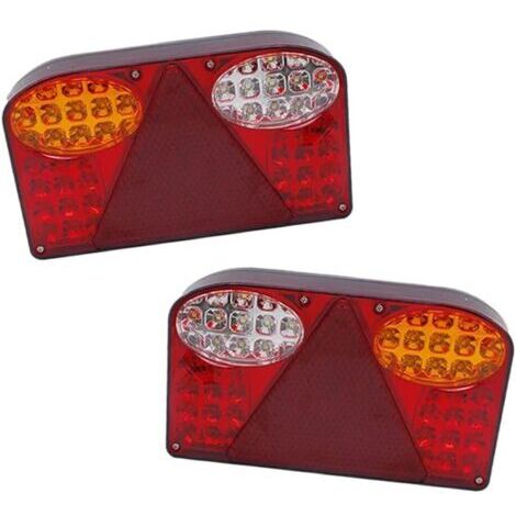 Feu arrière à LED pour voiture et camion, feu stop arrière, compatible avec les camions et remorques 12-24 V