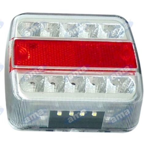 Feu arrière carré droite gauche led 105.6x97.9x36.4mm machine opératrice 13.5V