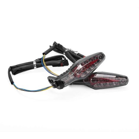 Feu arrière clignotant LED compatible avec BMW S1000RR et R1250GS Advanced - Clignotant arrière M21 noir