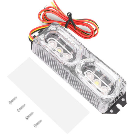 Feu arrière clignotant LED pour plaque d'immatriculation moto
