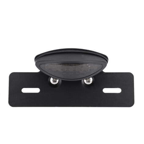 Feu arrière de moto LED, feu de freinage, stop, feux de plaque d'immatriculation pour Café Racer, fumé