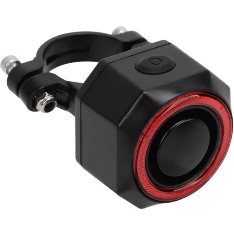 Feu arrière de vélo avec alarme, 4 Modes de sensibilité, télécommande réglable, étanche, Rechargeable, antivol