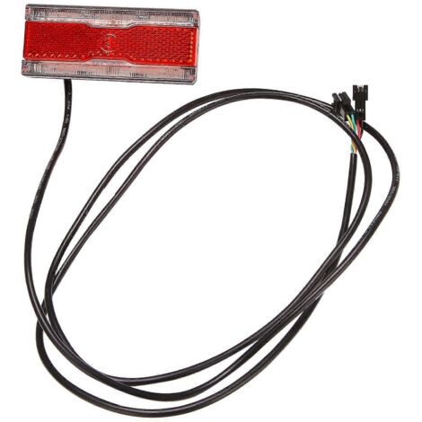 Feu arrière de vélo électrique 24 V, 36 V et 48 V avec fonction feu stop et LED