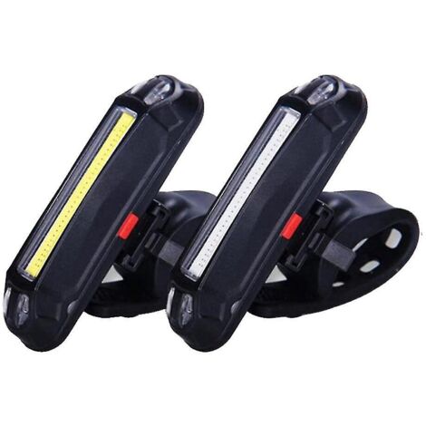 Feu arrière de vélo LED rechargeable par USB, feu de signalisation étanche multimode, lumières rouge et blanche
