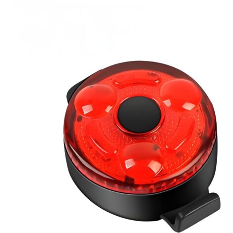 Feu arrière de vélo LED ultra-lumineux – 3 modes d'éclairage, portable, rechargeable par USB-C – Rouge