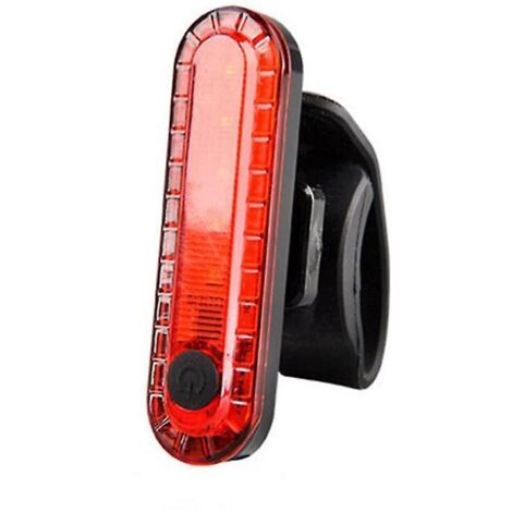 Feu arrière de vélo, lot de 2 feux clignotants de sécurité avec modes d'éclairage, rechargeables par USB, LED rouge haute intensité ultra-lumineuse pour casques et vélos