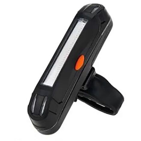 Feu arrière de vélo rechargeable USB, clignotant bleu et rouge COB haute luminosité pour le cyclisme